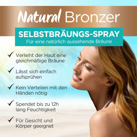 Garnier Ambre Solaire Selbstbräuner Spray Natural Bronzer, 150 ml dauerhaft  günstig online kaufen