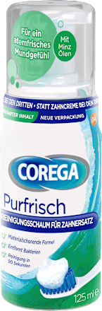 COREGA Gebissreiniger Schaum für Zahnersatz, 125 ml
