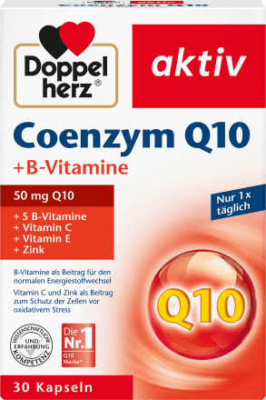 DoppelherzCoenzym Q 10 + B-Vitamine Kapseln 30 St., 12,5 gNahrungsergänzungsmittel