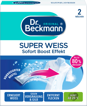 Dr. BeckmannWäsche Weiß super im Beutel, 80 g