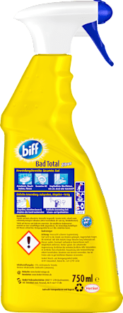 Biff Bad Total - Detergente Anticalcare Bagno Con Profumo Di Agrumi, 750 Ml