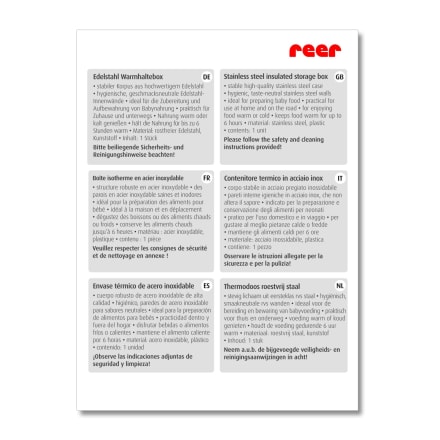 Reer ColourDesign Edelstahl-Warmhaltebox petrolb…