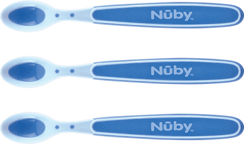Nûby Babylöffel Soft Sensitive Flex für Brei, blau, 3 St dauerhaft günstig  online kaufen