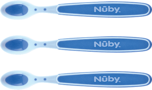 Nuby EZ Squeeze Babylöffel - Einfaches Selbstfüttern Für Babys Ab 4 Monaten