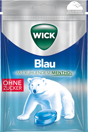 WickHusten-Bonbon, Blau Menthol, zuckerfrei, 72 g
