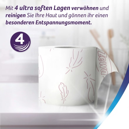 Zewa Toilettenpapier Ultra Soft 4-lagig (20 x 150 Blatt), 20 St dauerhaft  günstig online kaufen