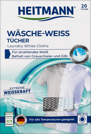 Heitmann Wäsche-Weiß-Tücher, 20 St