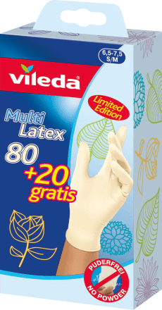 ViledaEinmalhandschuhe Multi Latex, Größe S/M, 100 St