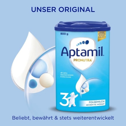 Aptamil Folgemilch 3 Pronutra ab dem 10. Monat, 800 g dauerhaft günstig  online kaufen