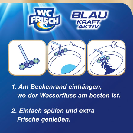 WC-Frisch WC-Stein Blau Kraft-Aktiv Ozeanfrische, 1 St dauerhaft günstig  online kaufen