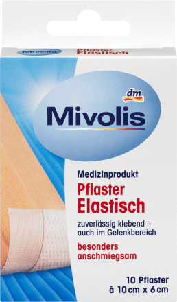 Mivolis Pflaster Elastisch 10 cm x 6 cm, 10 St