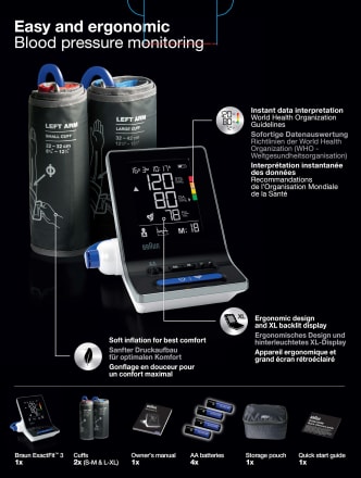 Braun ExactFit 3 BUA 6150 Upper arm blood pressure monitor