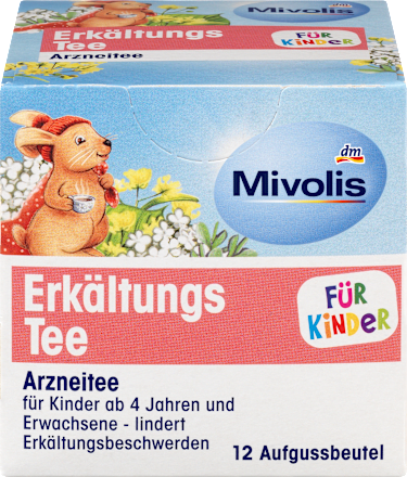 MivolisKindertee, Erkältungs Tee (12 Beutel), 18 gArzneimittel