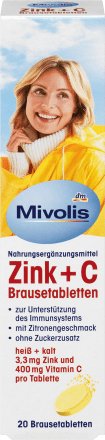 Mivolis Zink + C Brausetabletten 20 St., 82 g