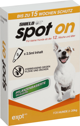 Shield NInsektenschutz Fluid für kleine Hunde (5 x 2,5ml), 12,5 mlBiozidprodukt