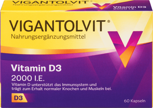 VIGANTOLVIT Vitamin D3 2000 I.E. 60 Weichkapseln, 10,8 g