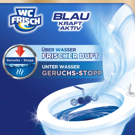 WC Frisch Blau Kraft actif 2pcs