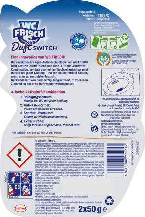 WC-Frisch WC-Stein Duft Switch Grüner Apfel & Wasserlilie, 2 St dauerhaft  günstig online kaufen