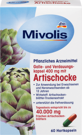 MivolisGalle- und Verdauungskapsel 400 mg mit Artischocke, 60 StArzneimittel