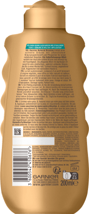Garnier Solaire Bronzer, günstig kaufen Selbstbräuner Milch Ambre 200 online ml Natural dauerhaft