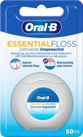 Oral-B Zahnseide Essential Floss ungewachst, 50 m