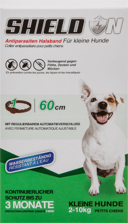 Shield NUngezieferhalsband für kleine Hunde & Welpen (60 cm), 1 StBiozidprodukt