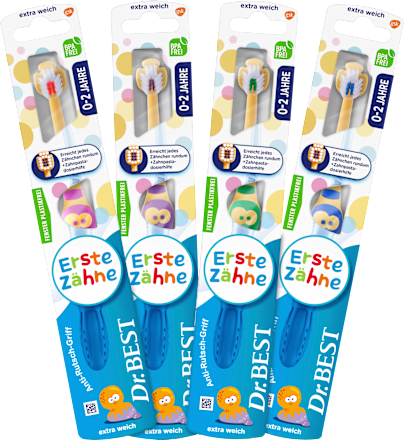 Dr. BestZahnbürste Kinder Erste Zähne, 0 - 2 Jahre extra weich, 1 St