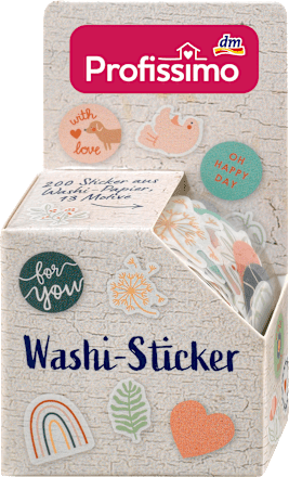 Profissimo Sticker Washi auf Rolle 13 Motive, 1 St