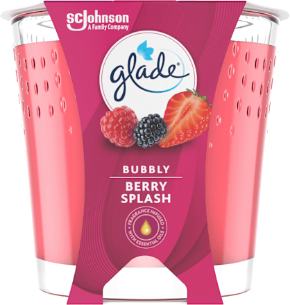 gladeDuftkerze im Glas Bubbly Berry Splash 129g, 1 St