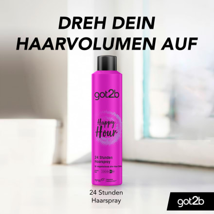 Schwarzkopf Got2b Happy Hour Haarspray – 2er Pack Mit 300 Ml, 24h Halt Für Partynächte