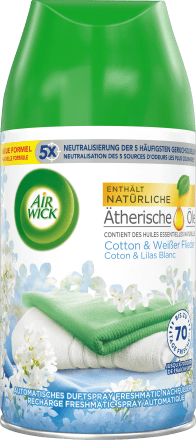 AirWick Lufterfrischer Freshmatic Cotton & Weißer Flieder Nachfüllpack, 250  ml dauerhaft günstig online kaufen