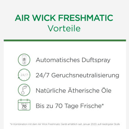 Air Wick Freshmatic Max Raumspray – Nachfüller für den Air Wick Freshmatic  Max – Duft: Sommervergnügen – 1 x 250 ml Nachfüller : : Drogerie &  Körperpflege