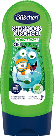 BübchenKinder Shampoo & Duschgel 2in1 Monsterspaß, 230 ml
