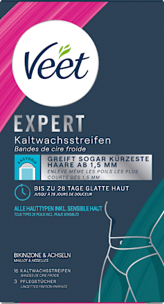 VeetKaltwachsstreifen Bikinizone & Achseln, 16 St