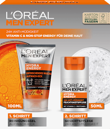 L'ORÉAL PARIS MEN EXPERTGeschenkset Hydra Energy Pflege + Reinigung, 1 St