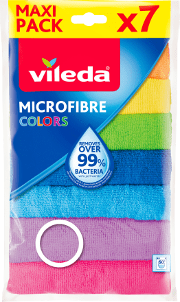 Vileda Allzwecktücher Mikrofaser Colors Multipack, 7 St