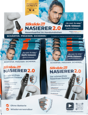 SilkslidePro Gesichtshaarentferner, Nasierer anthrazit (8 cm), 1 St  dauerhaft günstig online kaufen