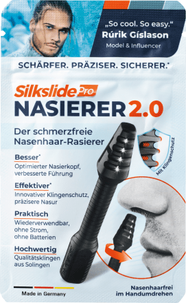 SilkslidePro Gesichtshaarentferner, Nasierer anthrazit (8 cm), 1 St  dauerhaft günstig online kaufen