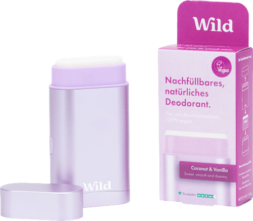 WildDeostick Coconut & Vanilla + Nachfüllpack, 40 g