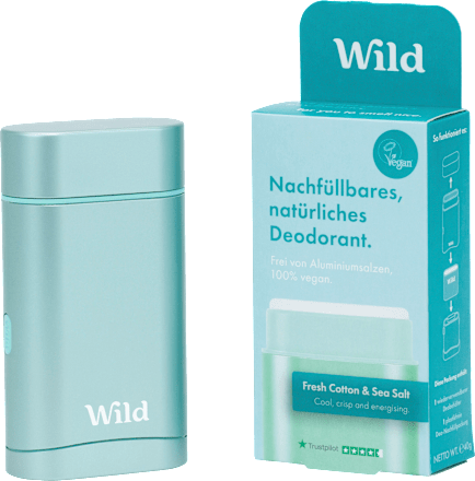 WildDeostick Fresh Cotton & Sea Salt + Nachfüllpack, 40 g