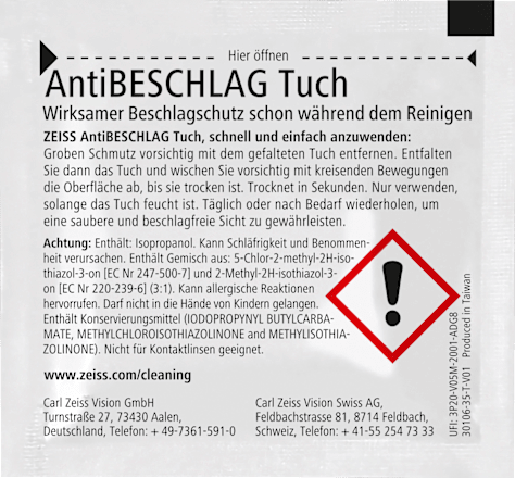 Dm zeiss antibeschlag Outlet
