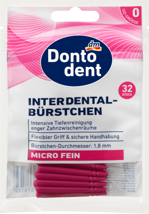 Dontodent Interdentalbürsten pink 0,35mm ISO 0, 32 St