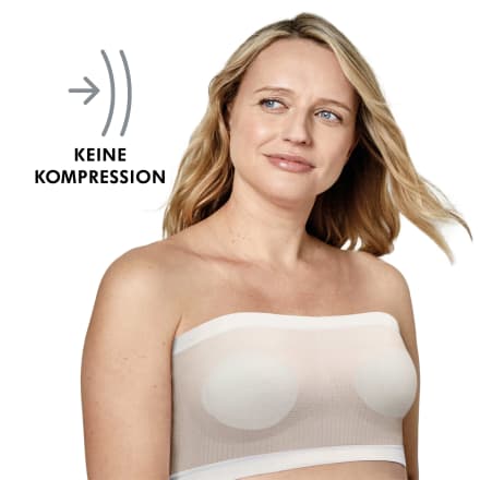 Medela Ultraleichtes Brustband weiß, Gr. S/M, 1 St dauerhaft 