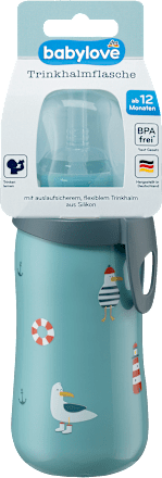 babyloveTrinkhalmflasche türkis, 330 ml 1 St