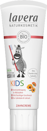laveraZahnpasta Kinder, 0 bis 6 Jahre, fluoridfrei, 75 ml