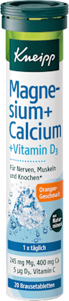 KneippMagnesium + Calcium + D3 Brausetabletten 20 St., 90 gNahrungsergänzungsmittel