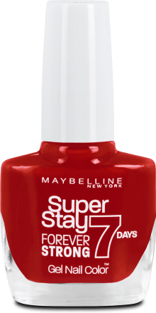 Maybelline New York Nagellack Super Stay Forever Strong 7 Days 008 Rouge  Passion Passionate Red, 10 ml