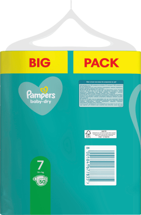 Pampers Couches baby-dry taille 7 Extra Large, 15+ kg, CHF 15.05