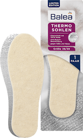 Balea Einlegesohlen Thermo Gr. 38/39 (1 Paar), 2 St