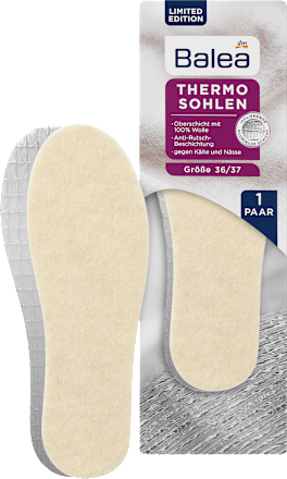 Balea Einlegesohlen Thermo Gr. 36/37 (1 Paar), 2 St